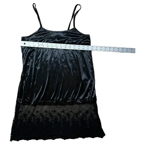 CHARLIE PAIGE Camisole Cami Lace Extender Tank Top Black Satin Size Small - Picture 6 of 6